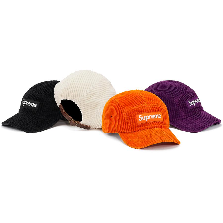 Supreme Wide Wale Corduroy Camp Cap released during spring summer 20 season