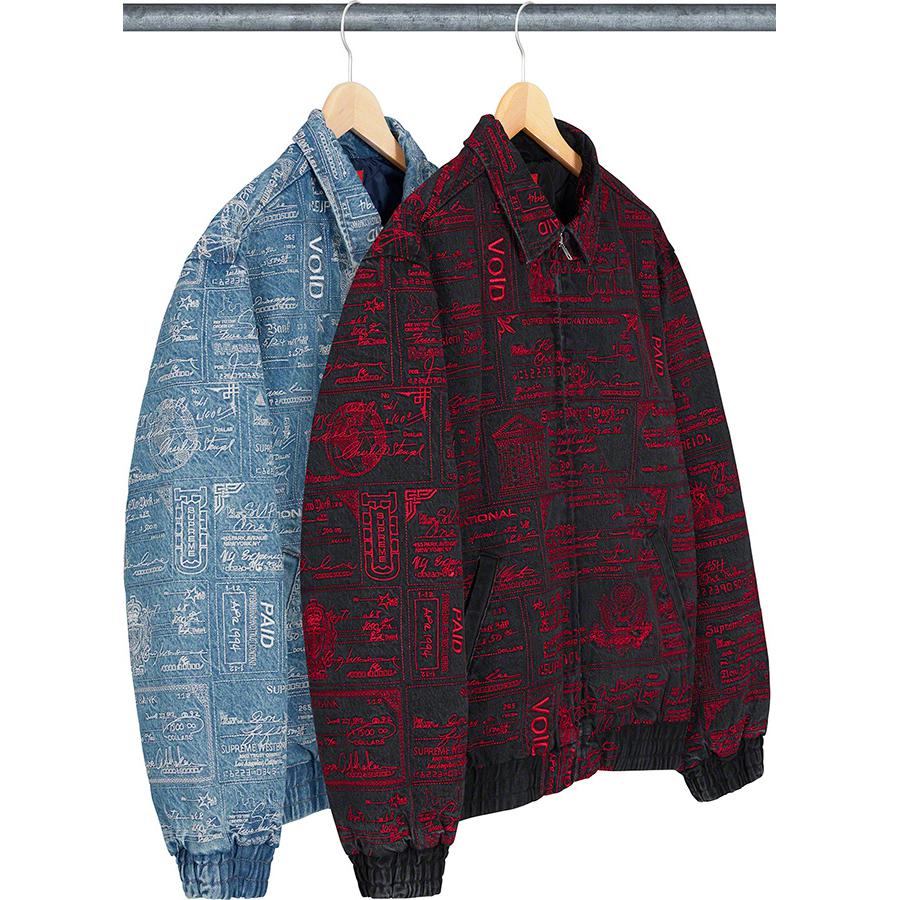 Supreme Checks Embroidered Denim JacketサイズL