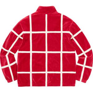 supreme grid taping velour jacket