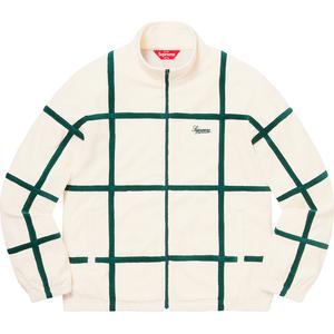 supreme grid taping velour jacket off white