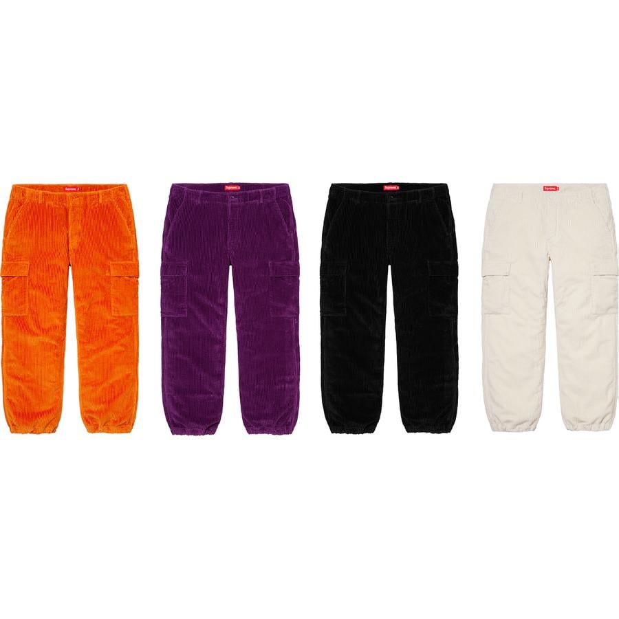 Supreme Wide Wale Corduroy Cargo Pant released during spring summer 20 season