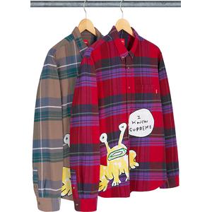 カテゴリ Supreme - supreme daniel johnston plaid shirt XLの通販 by