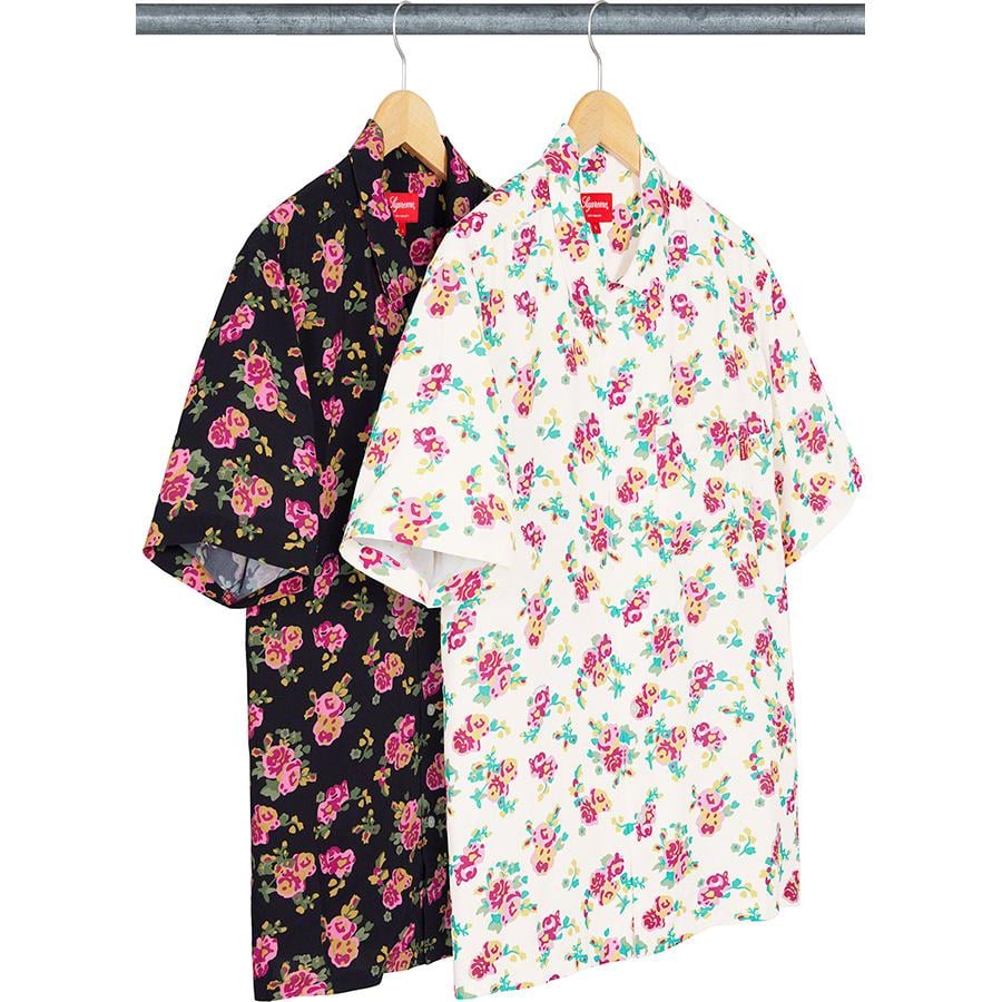大阪値下げ Supreme Floral Rayon S/S Shirt Black シャツ