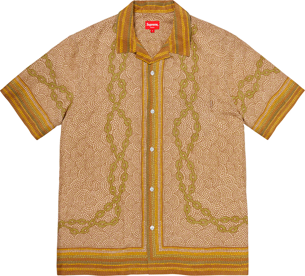supreme Mosaic Silk S/S Shirt