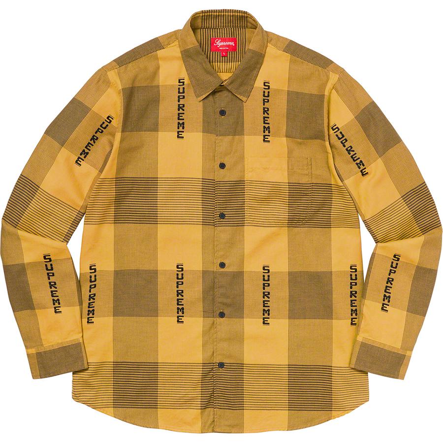 Details on Logo Plaid Shirt  from spring summer
                                                    2020 (Price is $138)