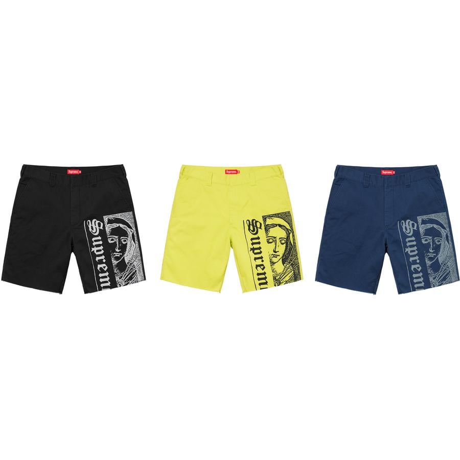 Supreme Mary Work Short releasing on Week 14 for spring summer 2020