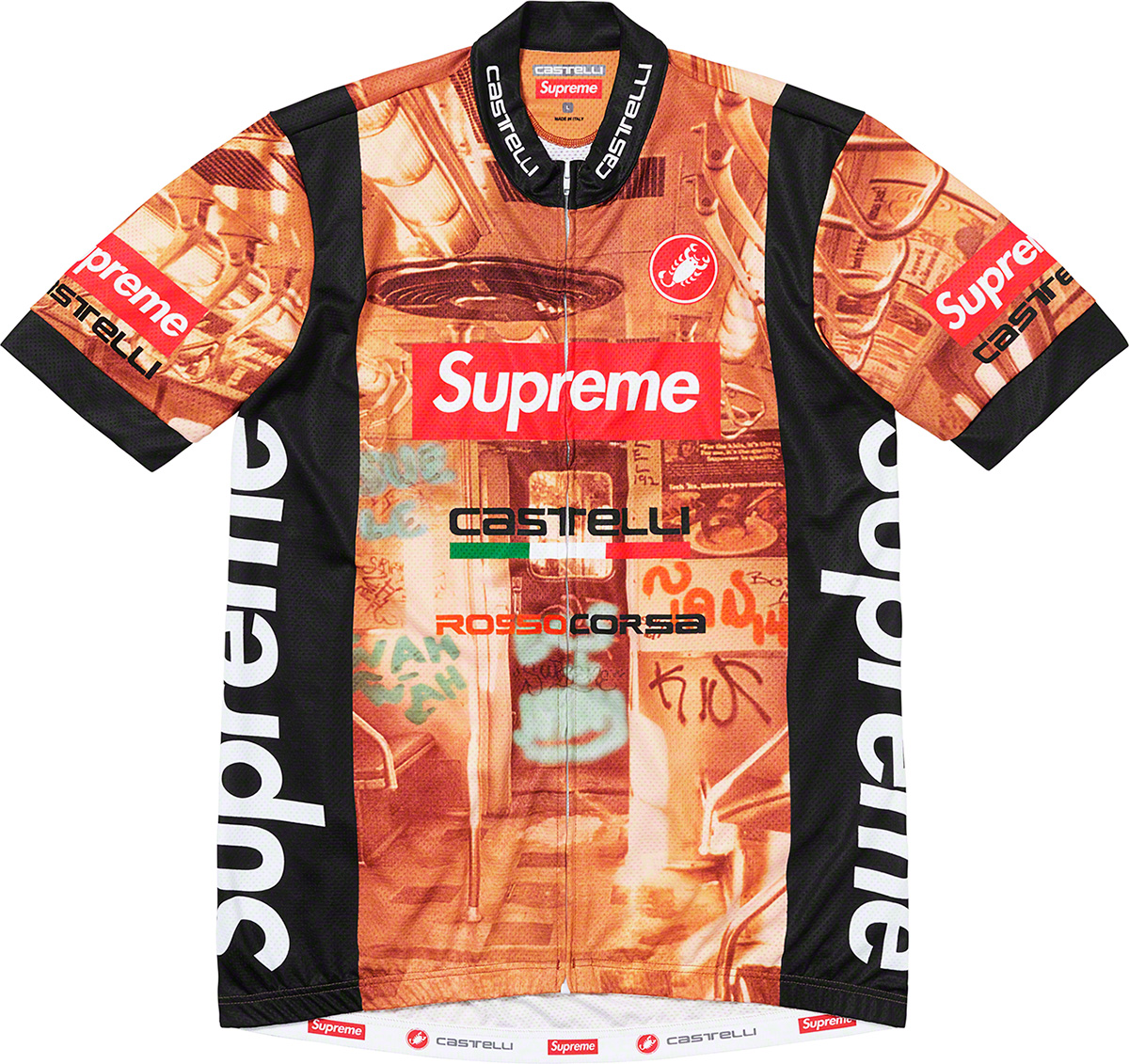 supreme x castelli cycling jersey