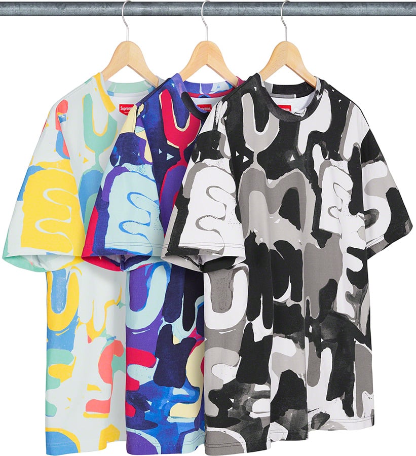 supreme painted logo s/s top - Tシャツ/カットソー(半袖/袖なし)