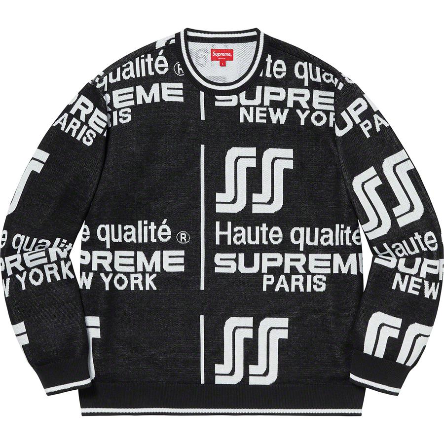 Supreme Qualité Sweater released during spring summer 20 season