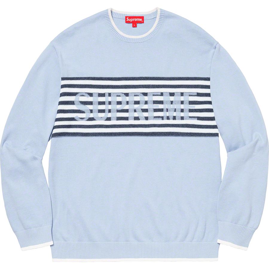Details on Chest Stripe Sweater from spring summer
                                            2020 (Price is $138)