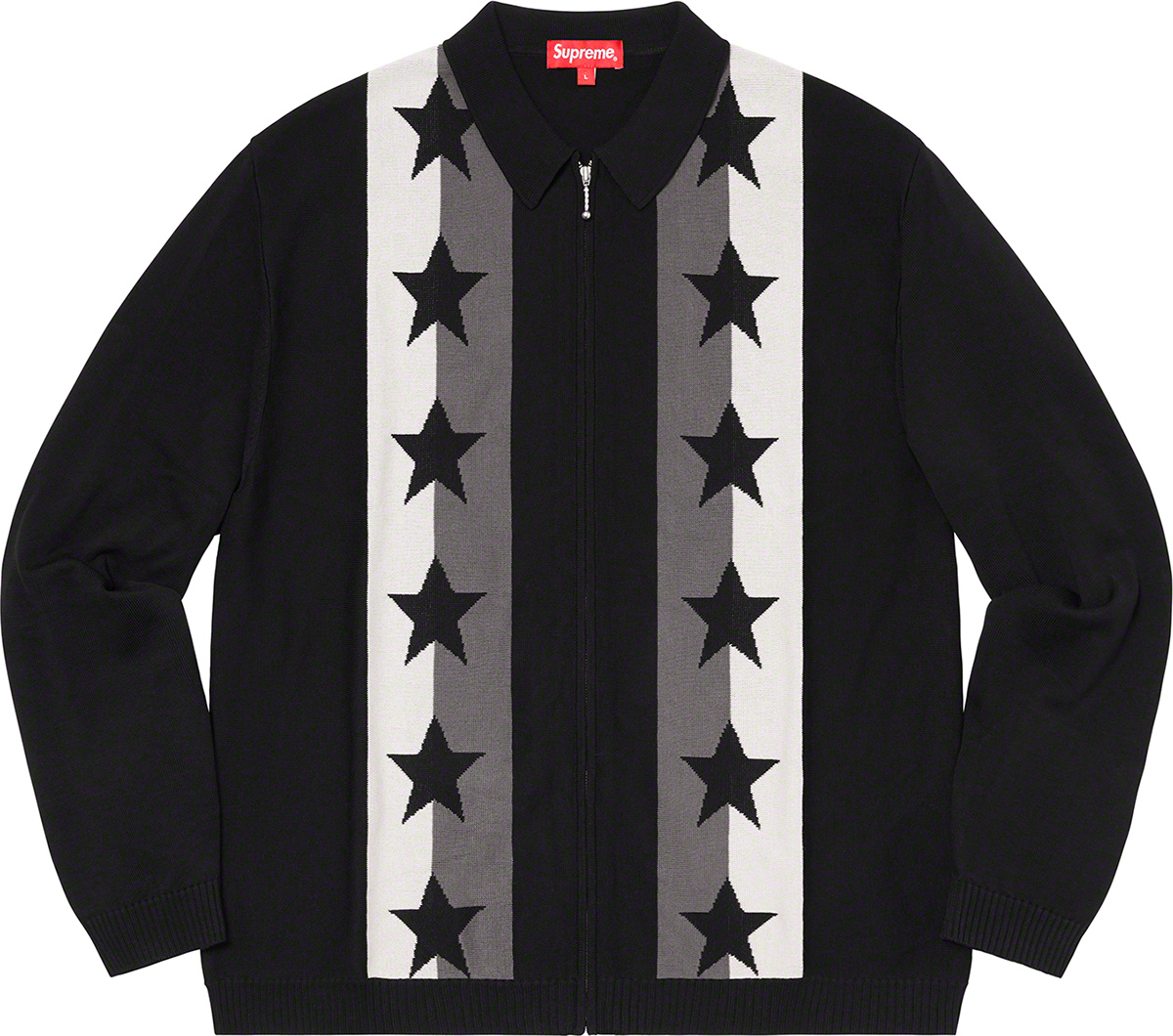 Stars Zip Up Sweater Polo - spring summer 2020 - Supreme