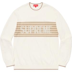 supreme chest stripe sweater