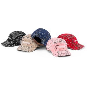 supreme bandana camp cap black