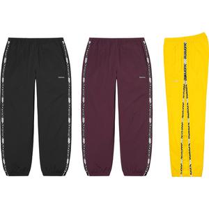 supreme reflective zip track pant