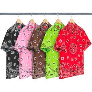 supreme silk bandana shirt