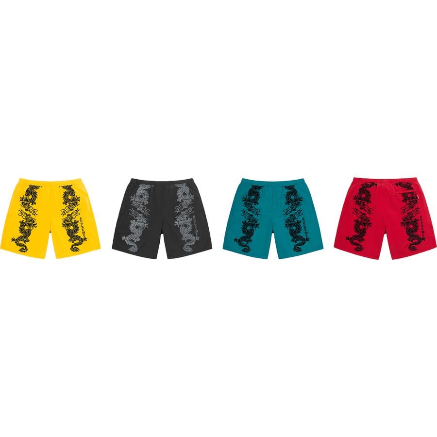 DropsByJay on X: Supreme Banner Water Shorts 🔥 - Est Retail $98