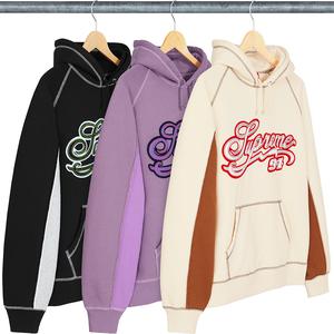 Paneled Script Hooded Sweatshirt - spring summer 2021 - Supreme