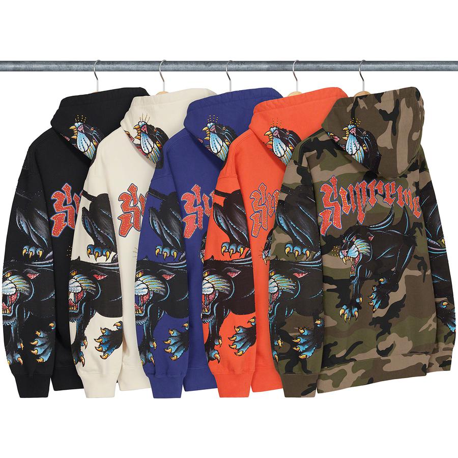 Supreme Panther Zip Up Hooded Sweats