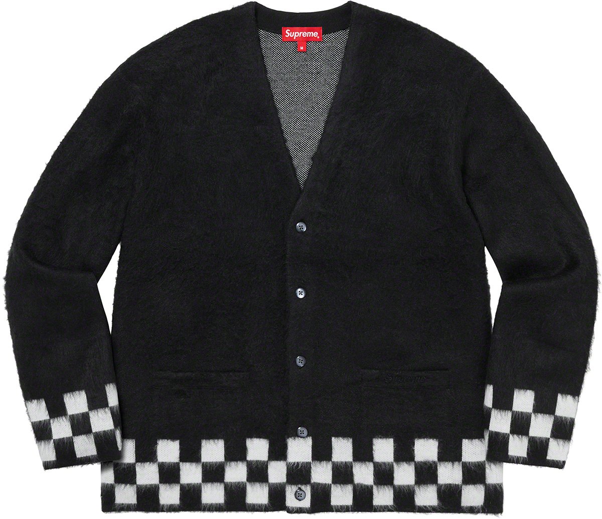 Supreme Brushed Checkerboard Cardigan-