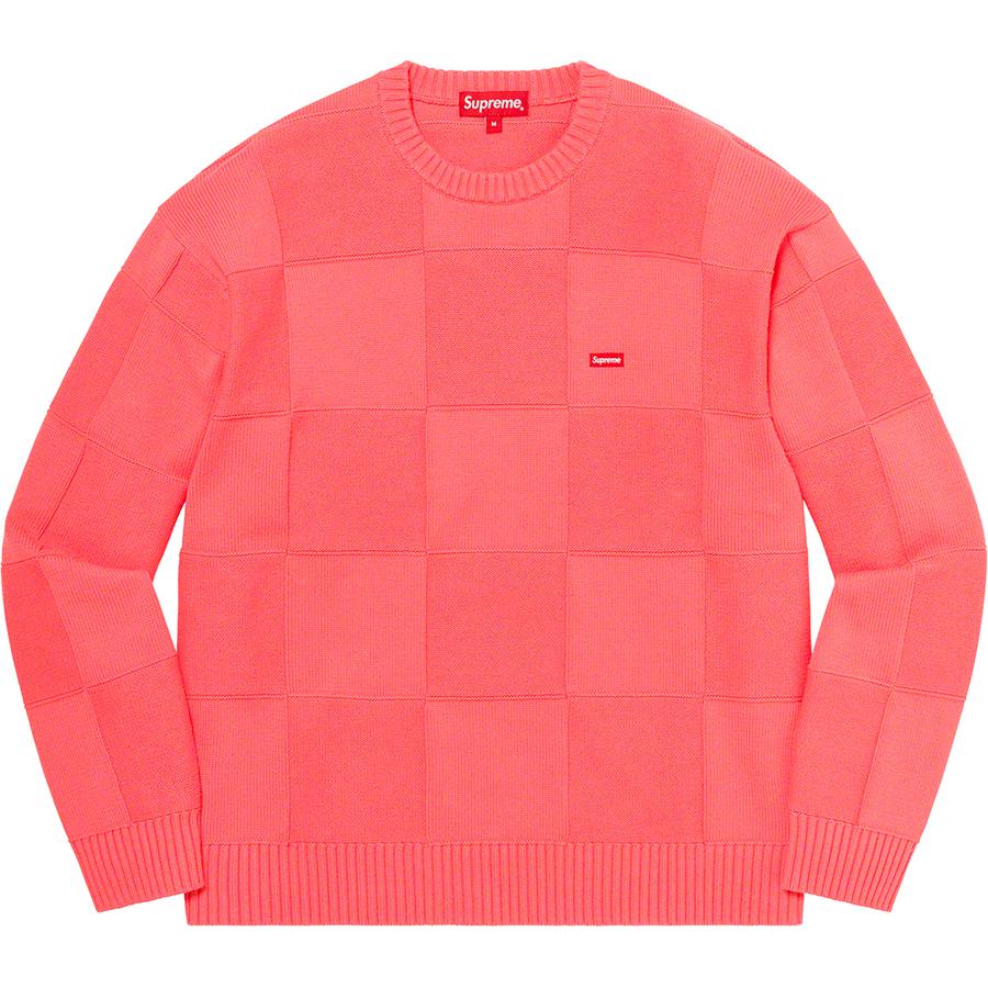 Tonal Checkerboard Small Box Sweater - spring summer 2021 - Supreme