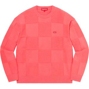 Tonal Checkerboard Small Box Sweater - spring summer 2021 - Supreme