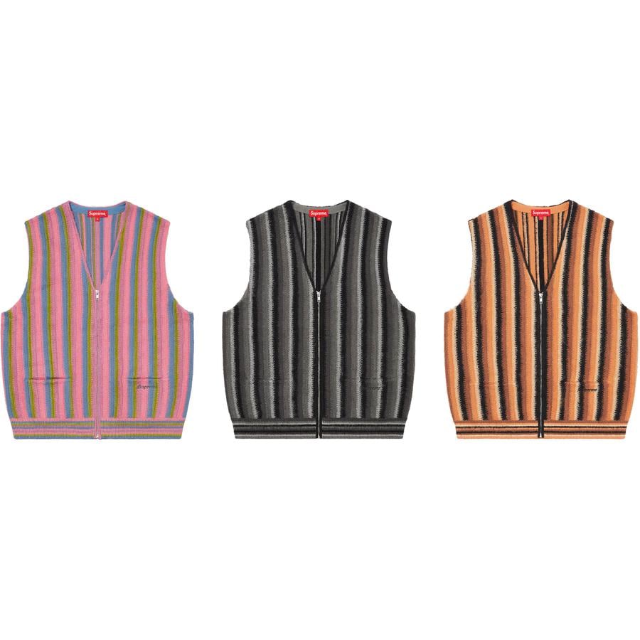 Supreme 21ss Stripe Sweater Vest Mサイズ