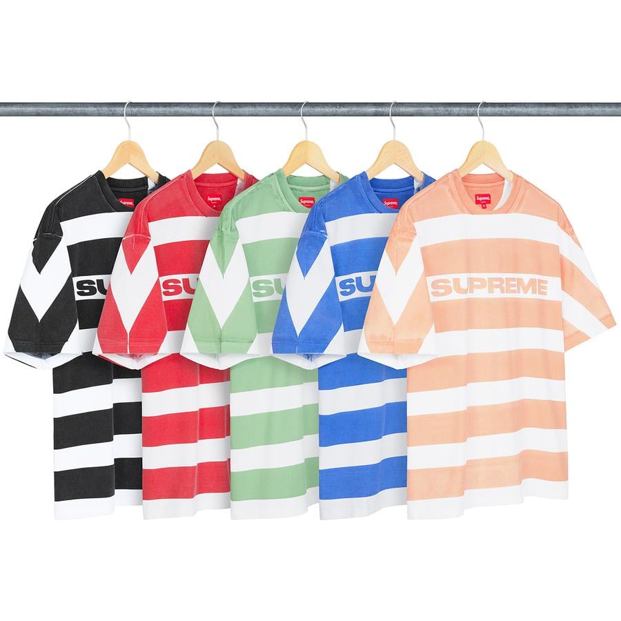 Supreme Printed Stripe S S Top releasing on Week 9 for spring summer 2021