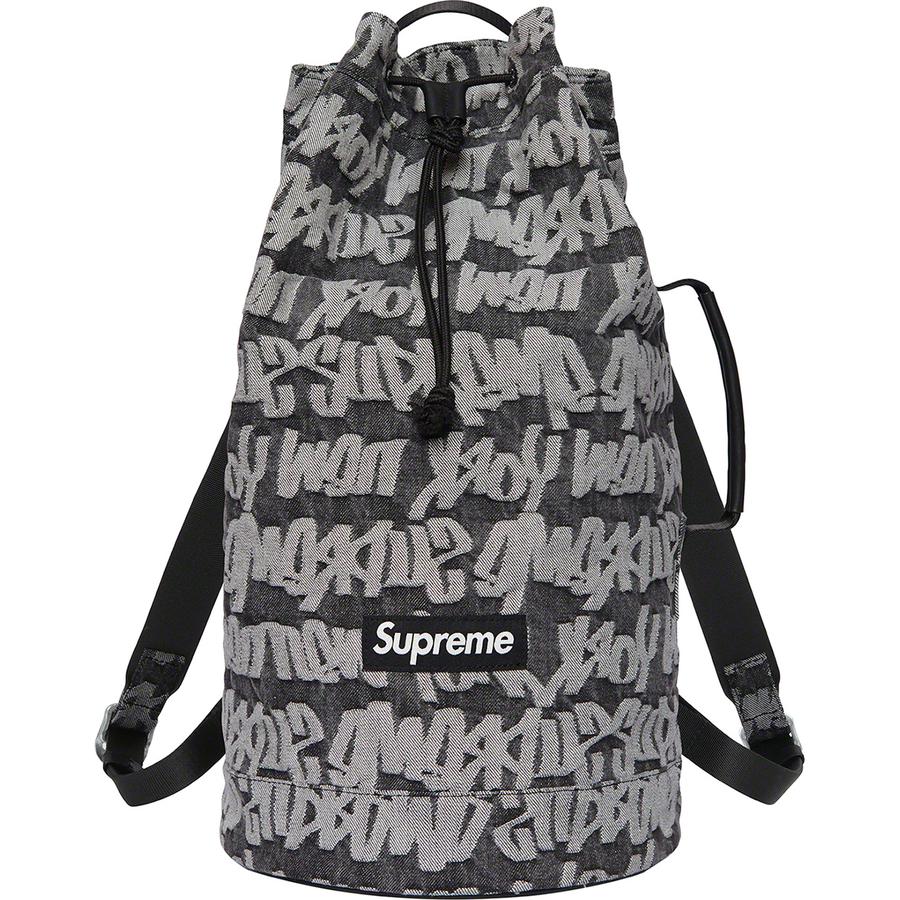 Details on Fat Tip Jacquard Denim Backpack  from spring summer
                                                    2022 (Price is $148)