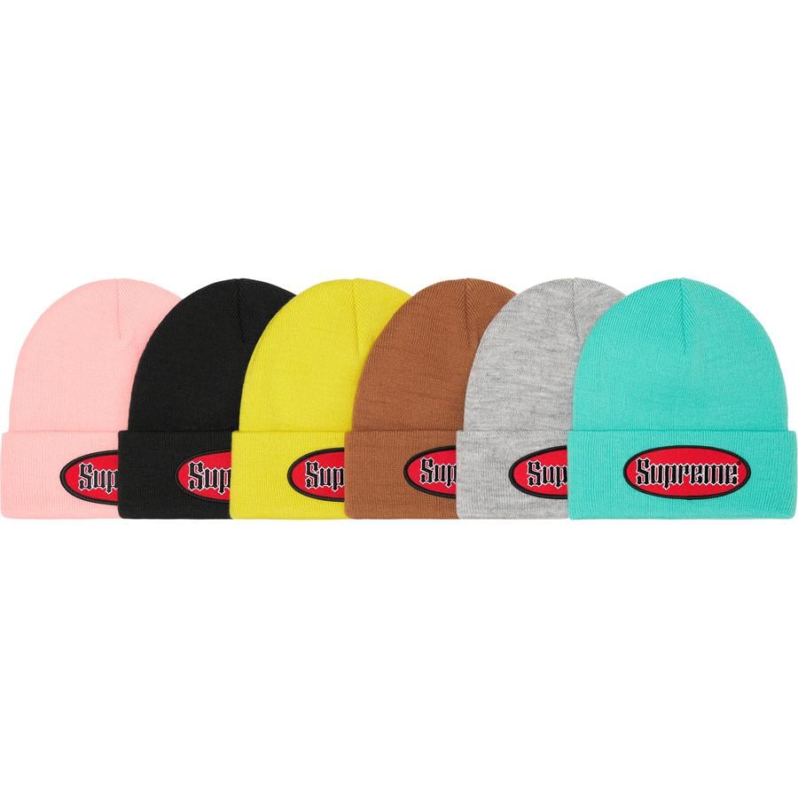 Supreme Oval Patch Beanie for spring summer 22 season