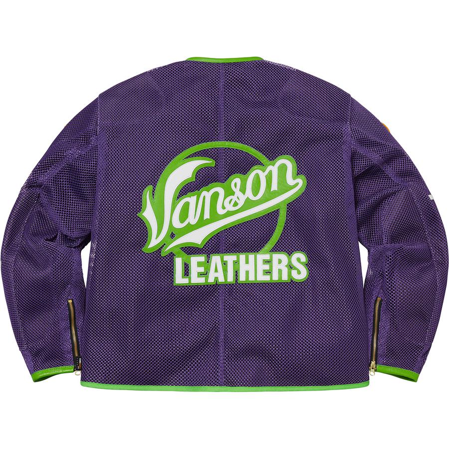 Details on Supreme Vanson Leathers Cordura Mesh Jacket  from spring summer
                                                    2022 (Price is $898)