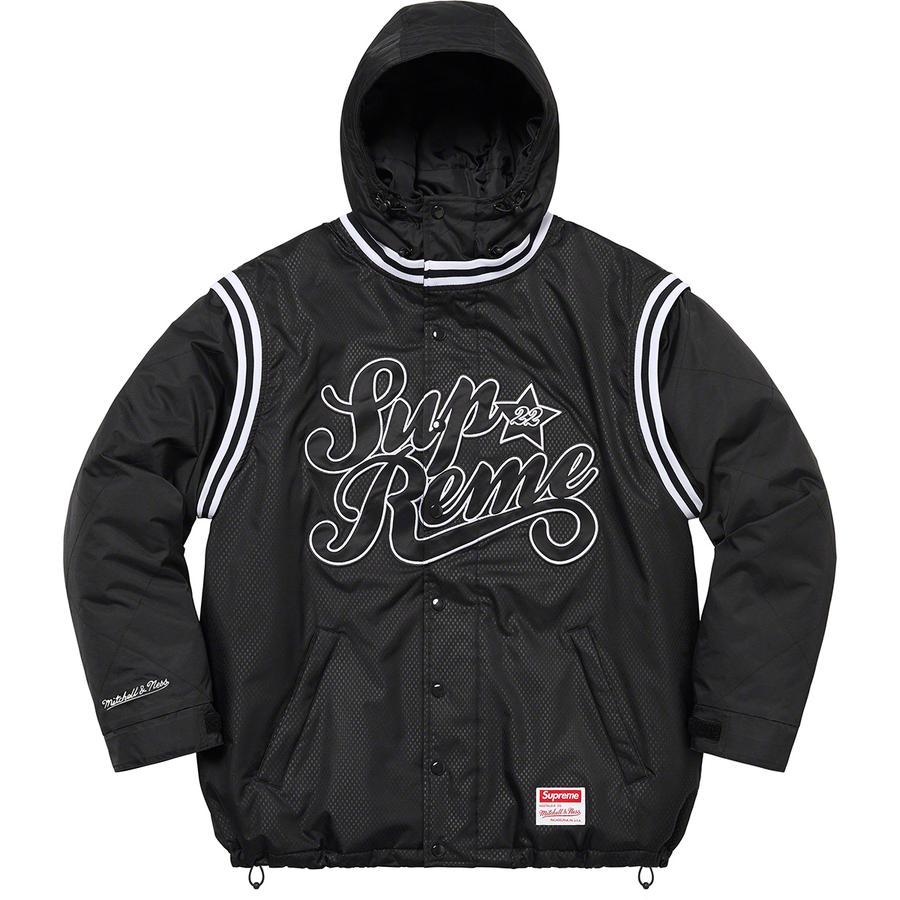 Details on Supreme Mitchell & Ness Quilted Sports Jacket  from spring summer
                                                    2022 (Price is $298)