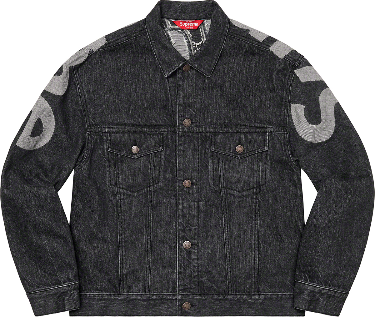 Supreme Inset Logo Denim Trucker Jacket Dirty – chananofficial