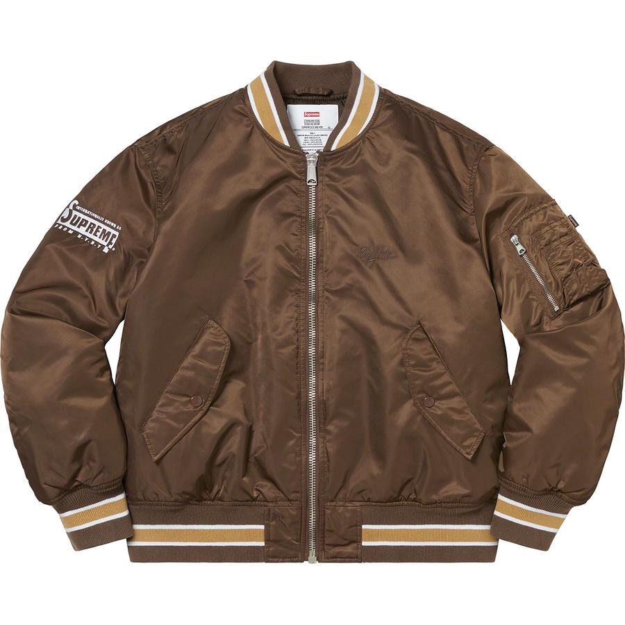 Details on Second To None MA-1 Jacket  from spring summer
                                                    2022 (Price is $328)