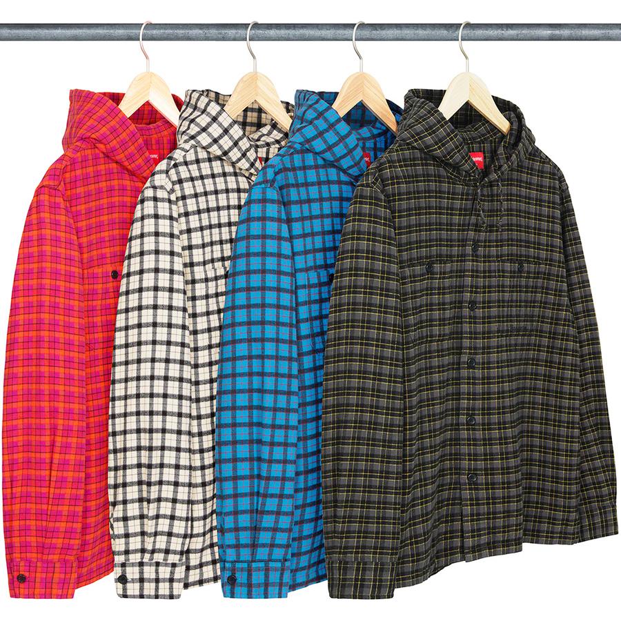 Details on Mini Plaid Hooded Shirt from spring summer
                                            2022 (Price is $138)
