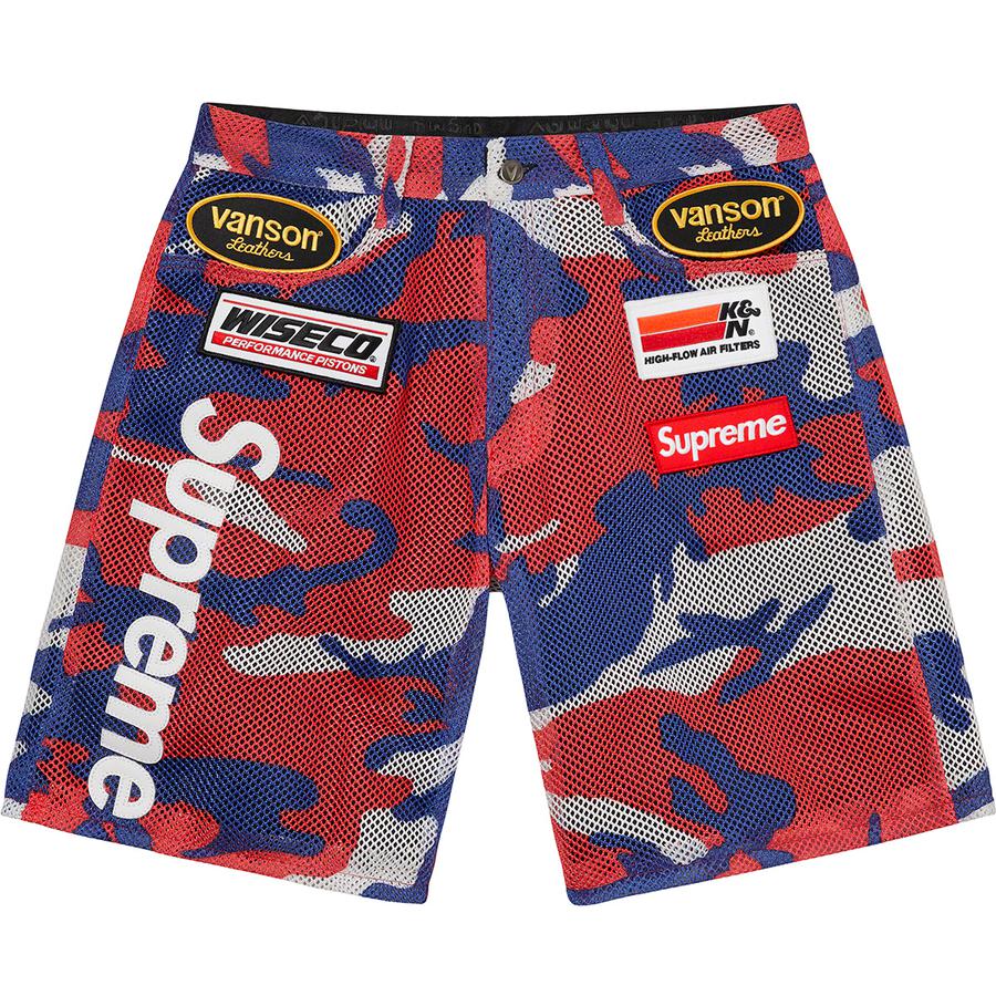 Details on Supreme Vanson Leathers Cordura Mesh Short  from spring summer
                                                    2022 (Price is $468)
