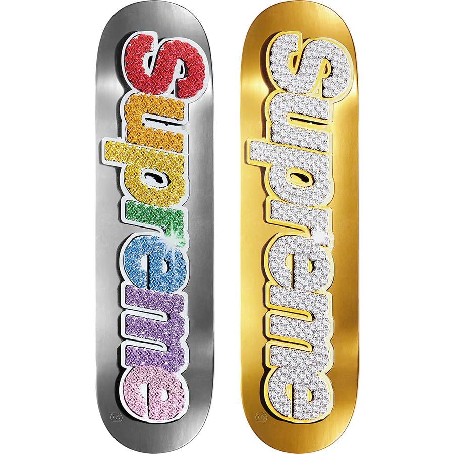 Supreme Bling Box Logo Skateboard releasing on Week 1 for spring summer 2022
