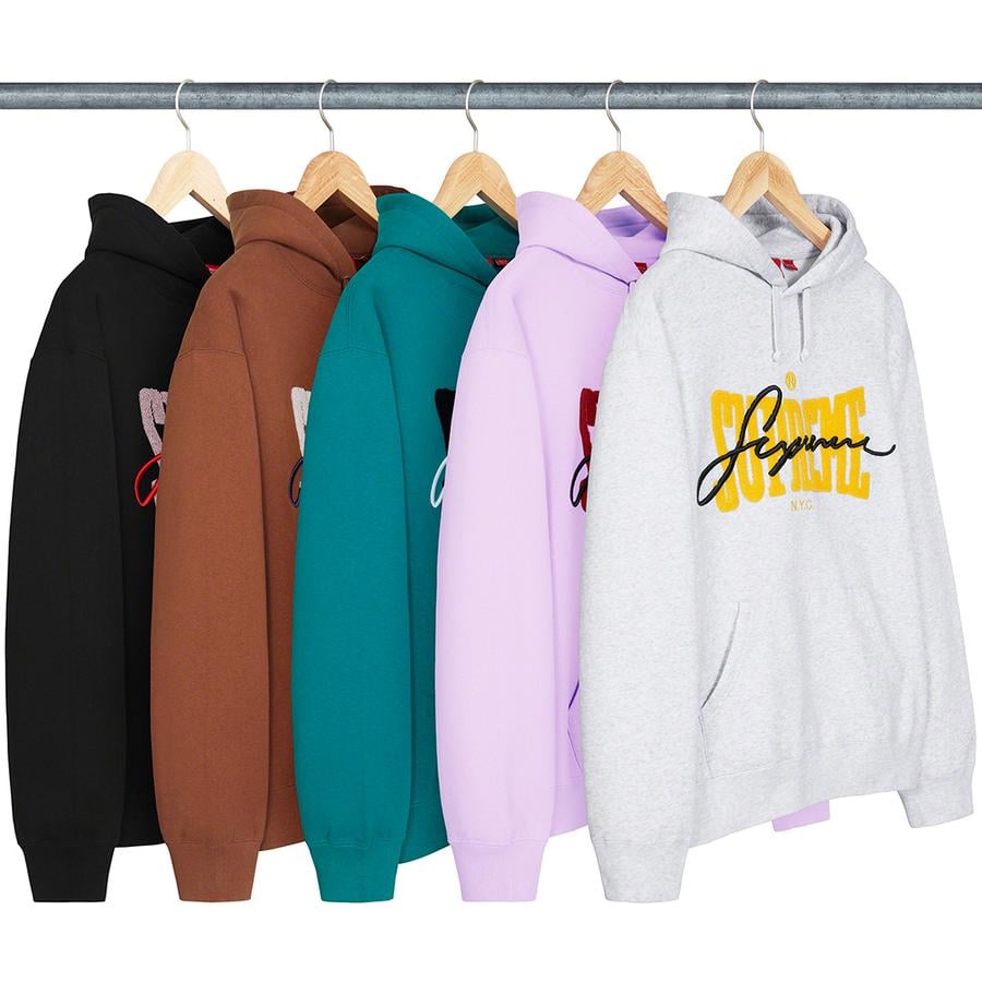 Supreme Embroidered Chenille Hooded Sweatshirt releasing on Week 5 for spring summer 2022