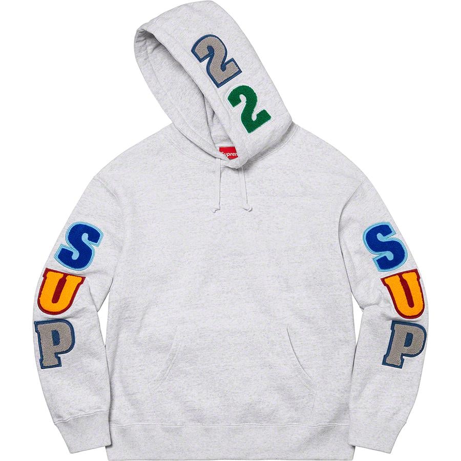 Details on Supreme Team Chenille Hooded Sweatshirt  from spring summer
                                                    2022 (Price is $178)
