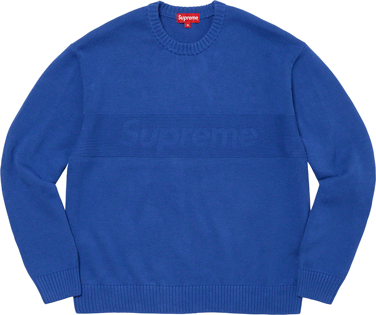 Supreme Tonal Paneled Sweater DustyGreen