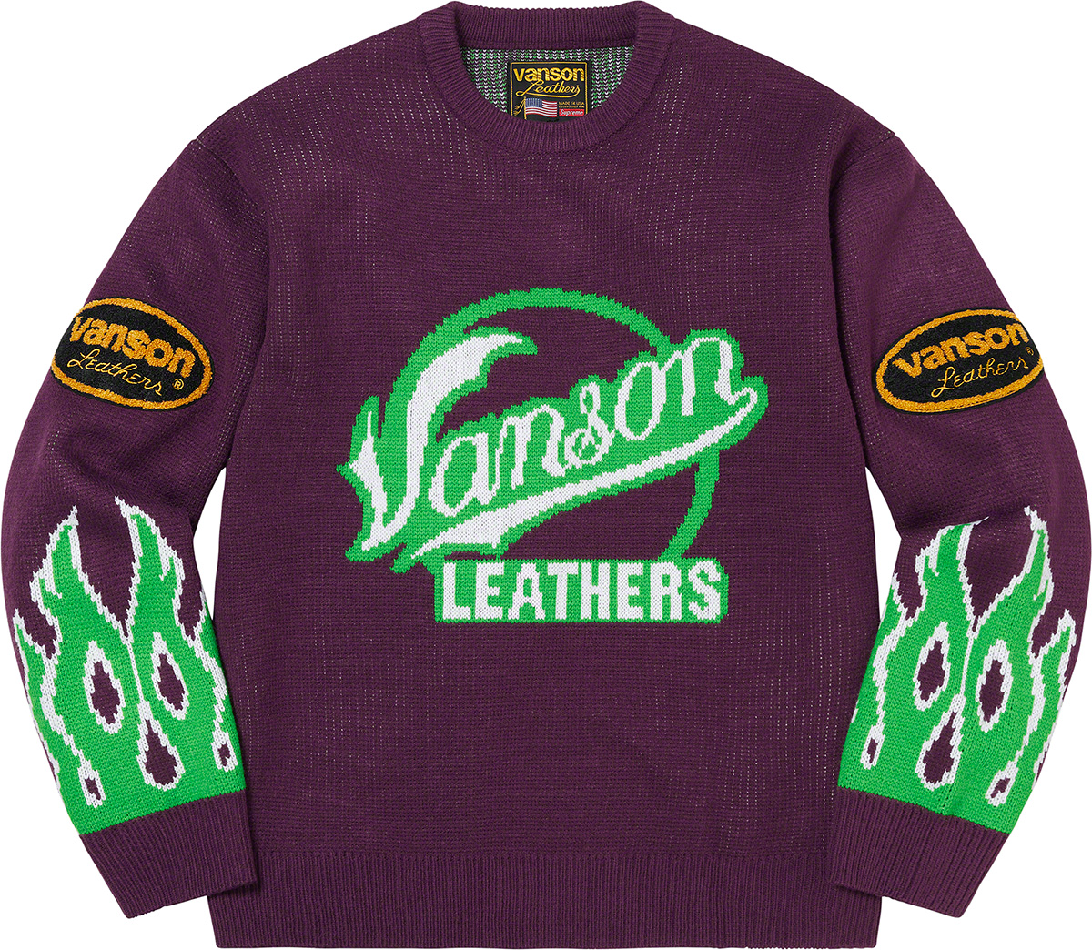 Supreme 22SS Vanson Leathers Sweater