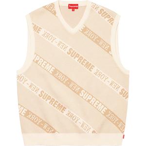 Stripe Sweater Vest - spring summer 2022 - Supreme