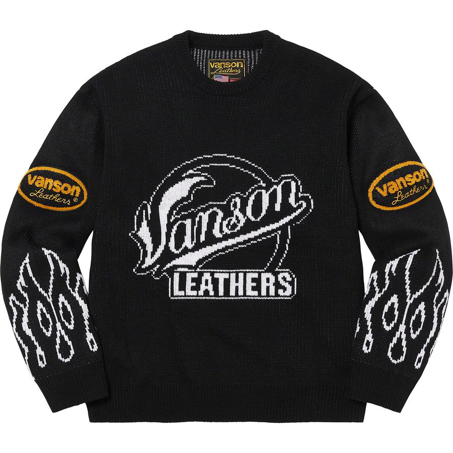 Details on Supreme Vanson Leathers Sweater  from spring summer
                                                    2022 (Price is $198)