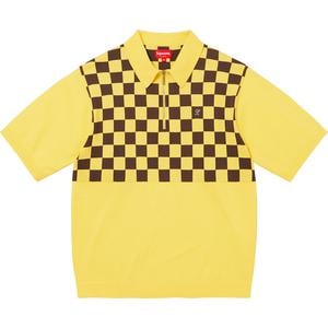 Checkerboard Zip Polo - spring summer 2022 - Supreme