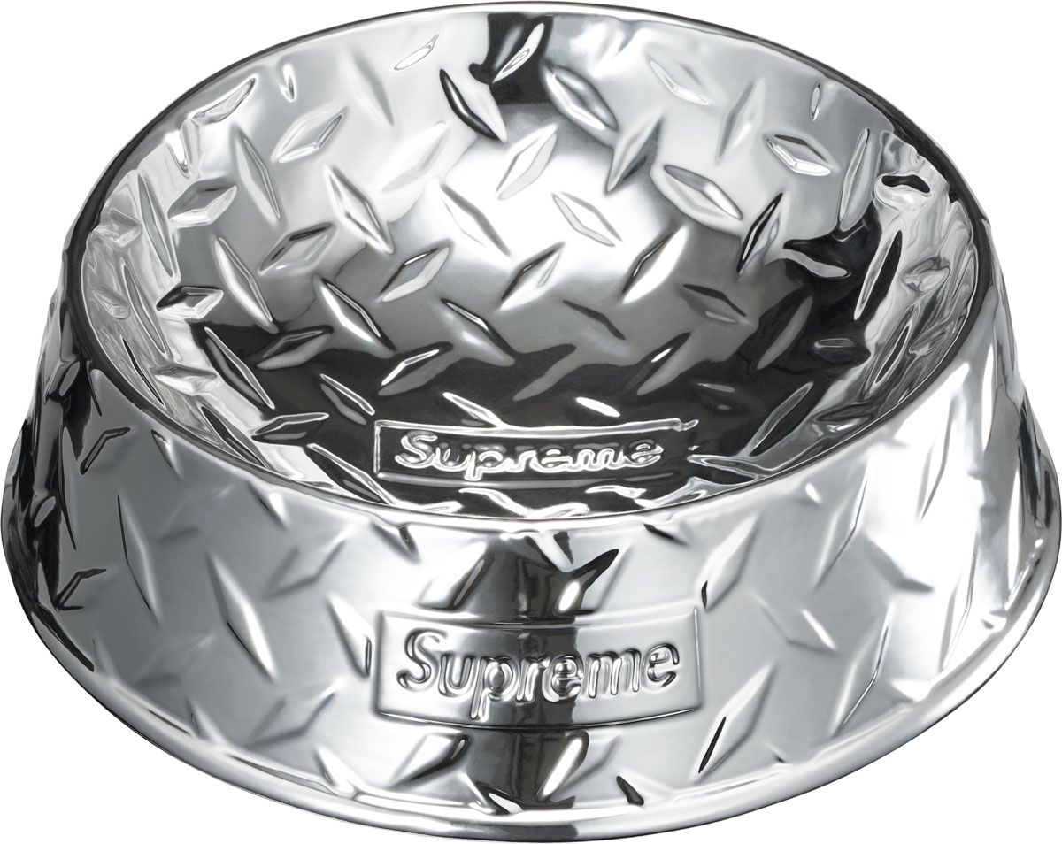 Black CC Stainless Steel Dog Bowls - Supreme Dog Garage