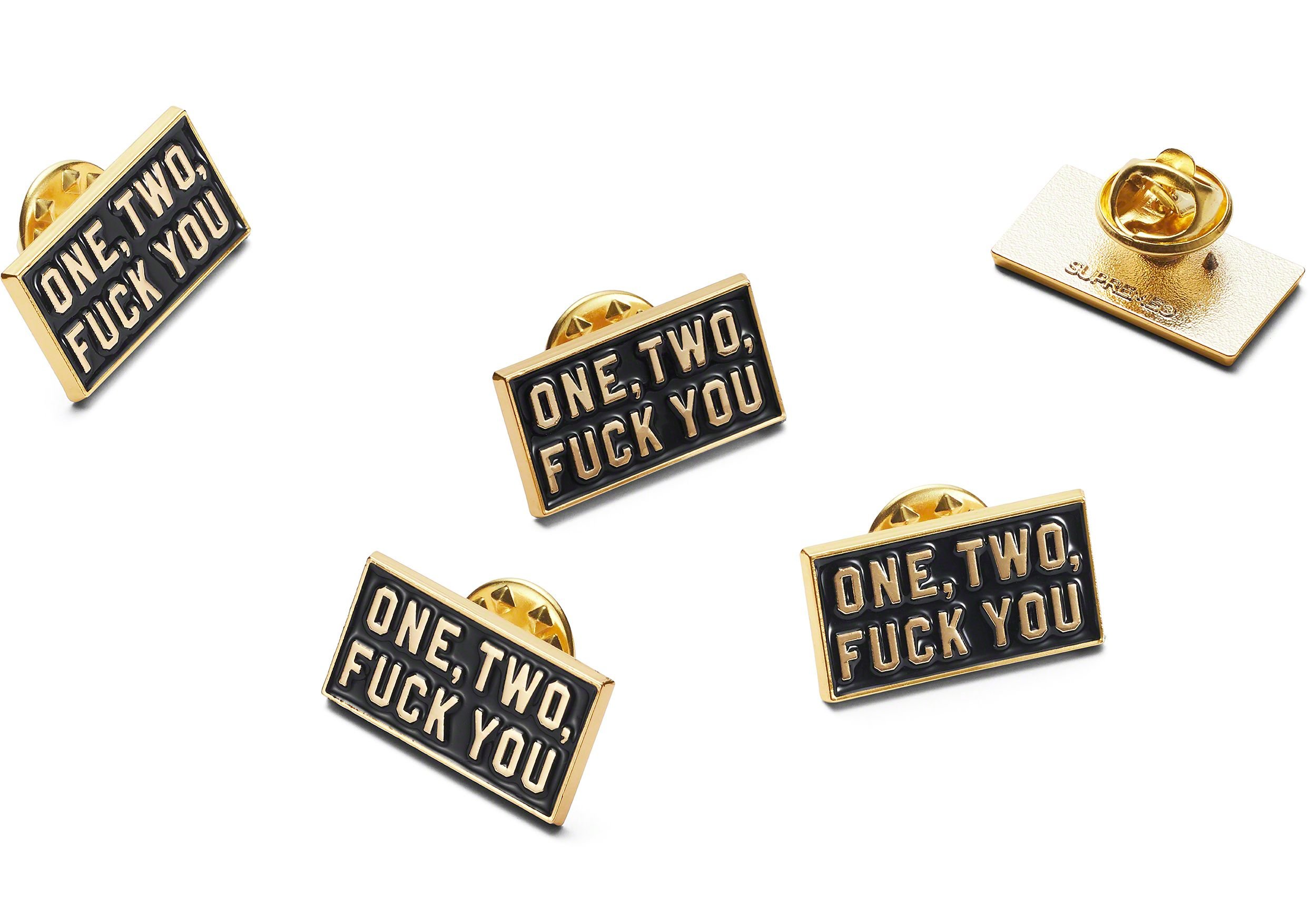 One Two Fuck You Pin - spring summer 2023 - Supreme