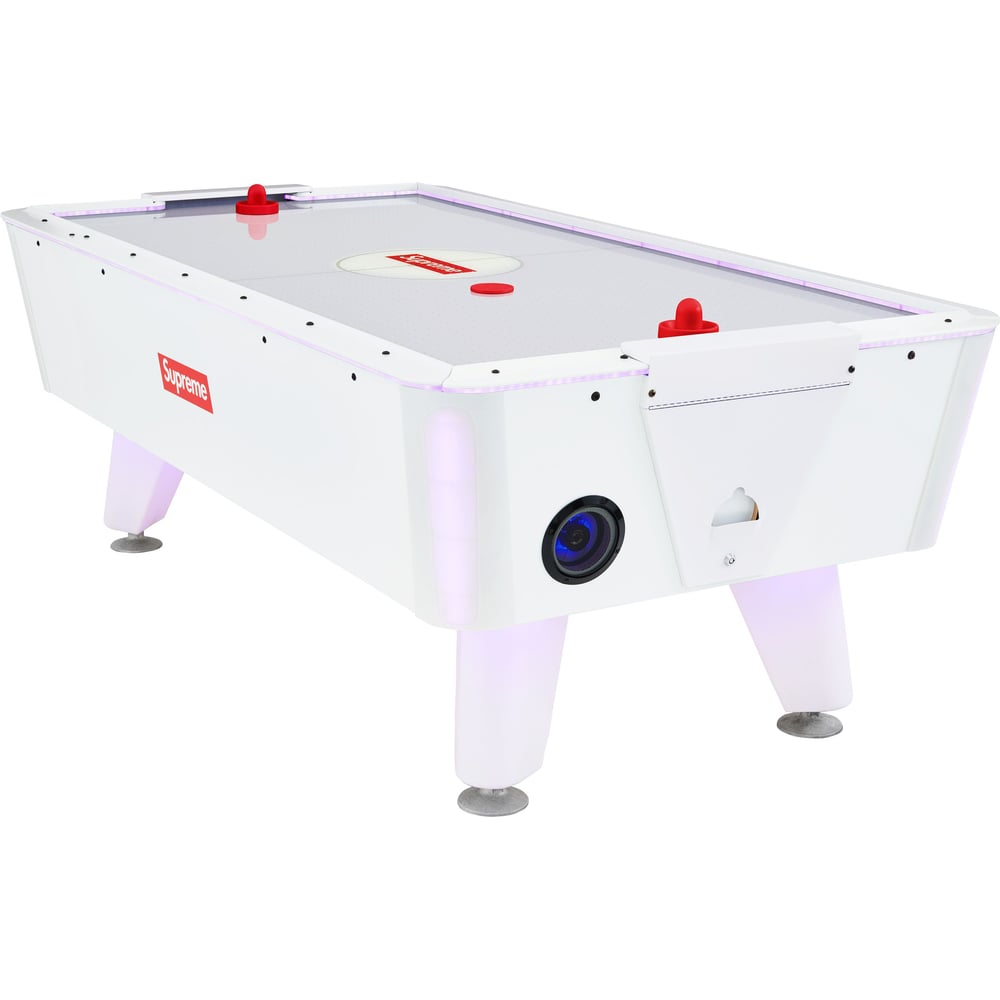 Details on Supreme Valley LED Air Hockey Table from spring summer
                                            2023 (Price is $12500)