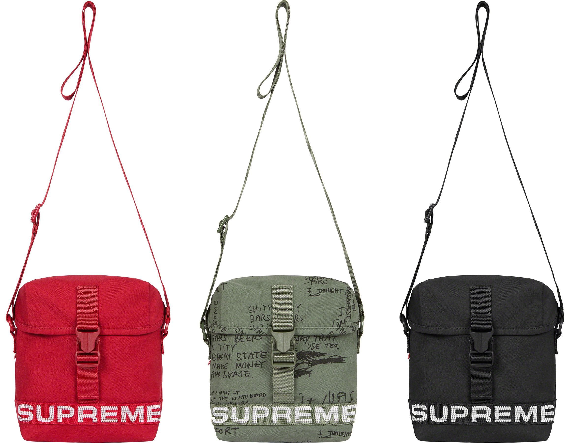 新品 supreme field side bag 赤 フィールドサイドバッグ