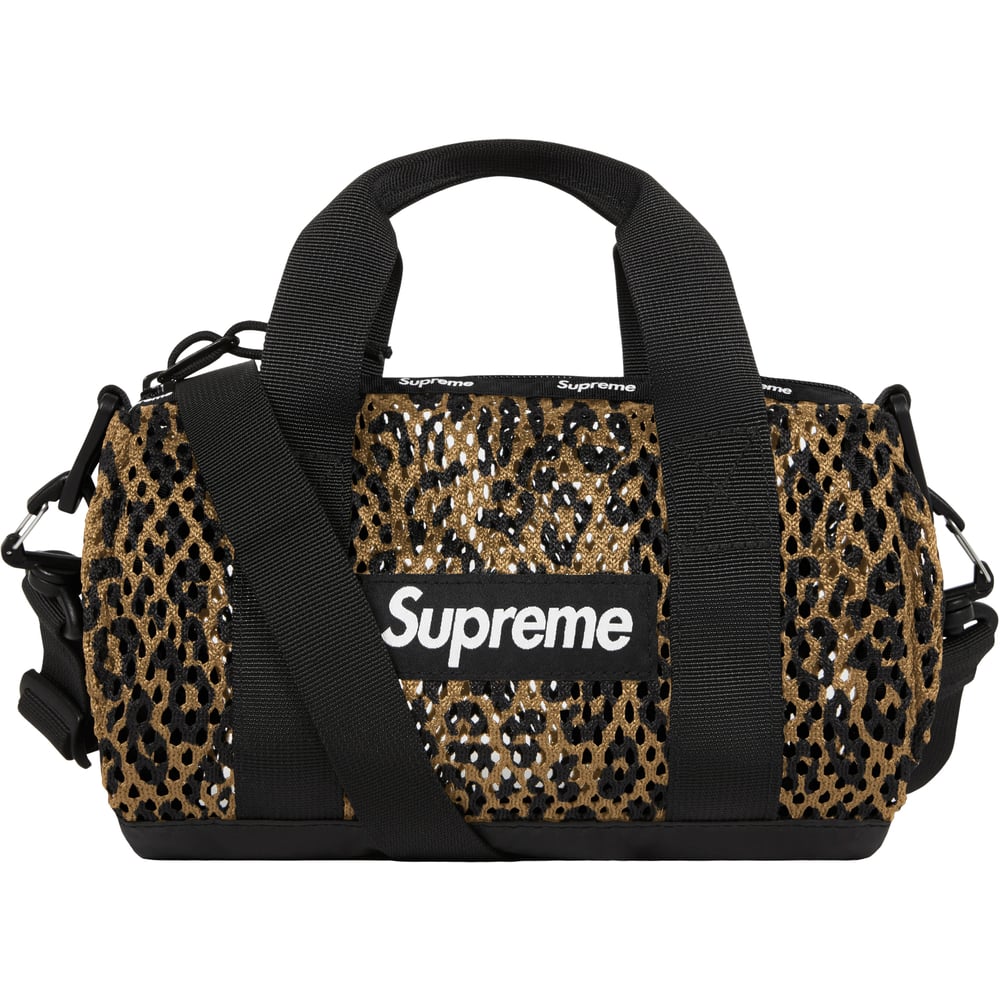 大人気 Supreme Mesh Duffle Bag Leopard kidsk.com.co