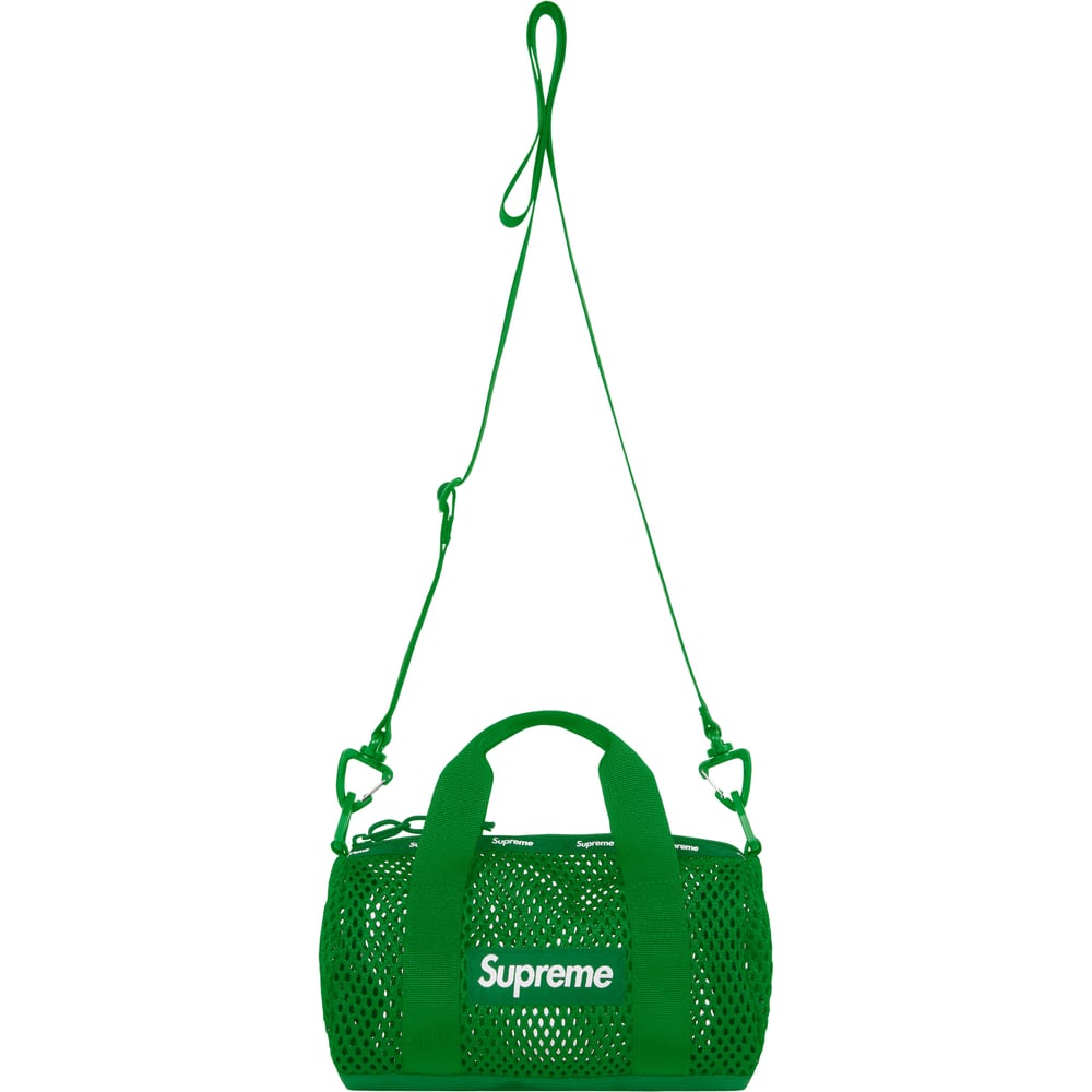 mesh mini duffle bag green