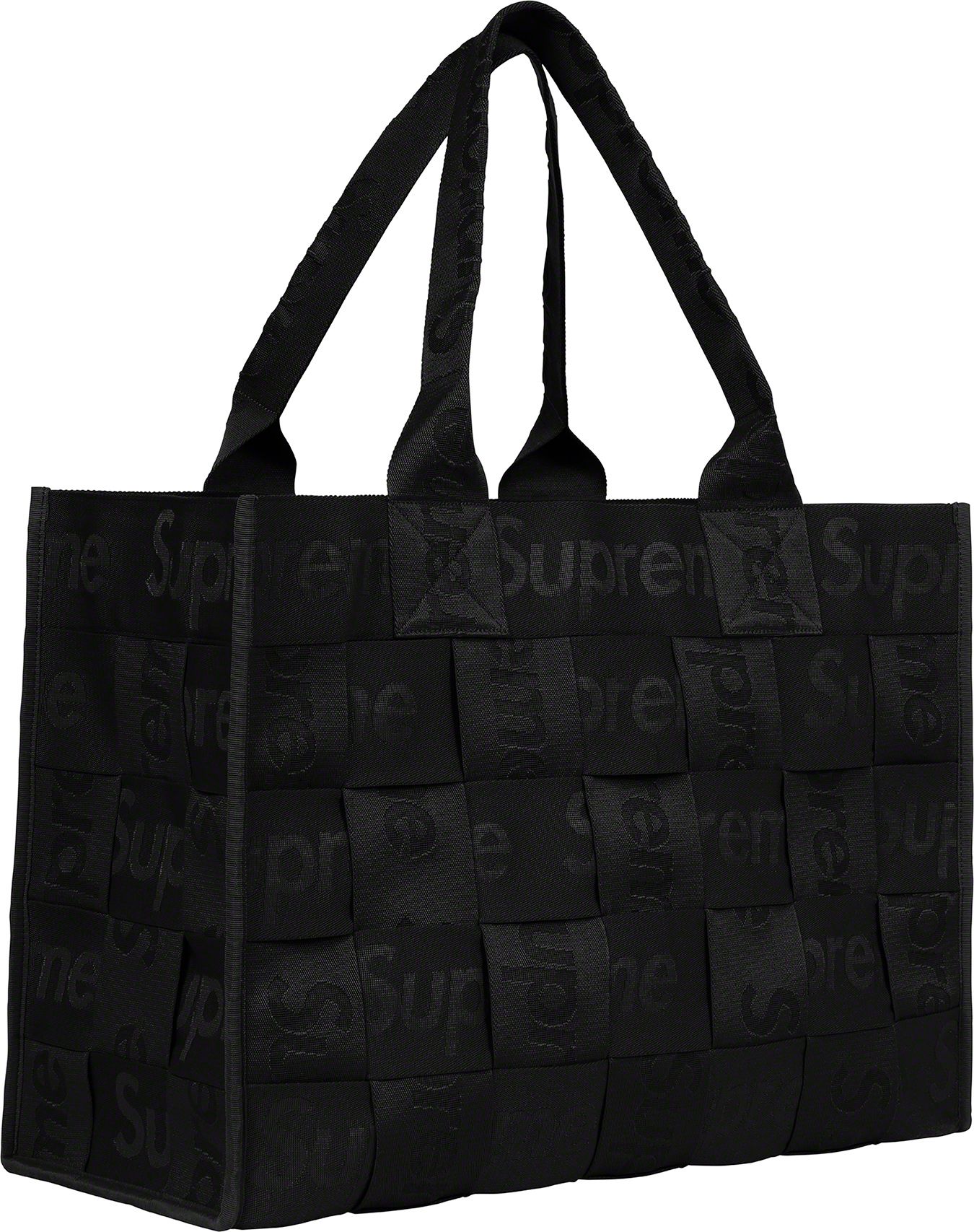 Supreme Logo Tote Bag Black